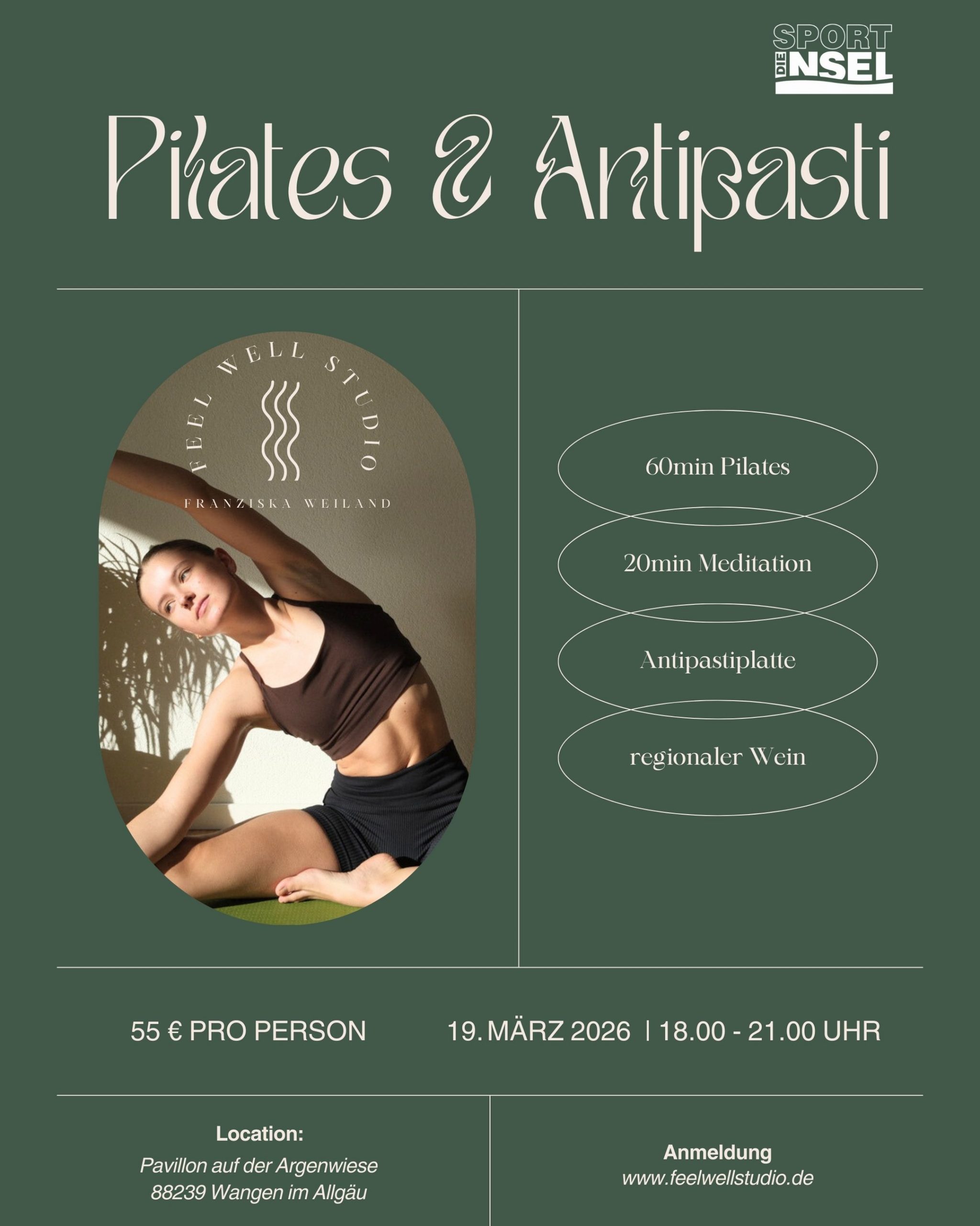 Pilates and Antipasti Ticket